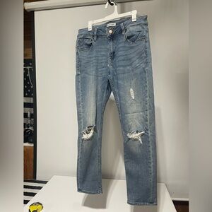 Vigoss Marley Crop Straight-Leg Jeans 27